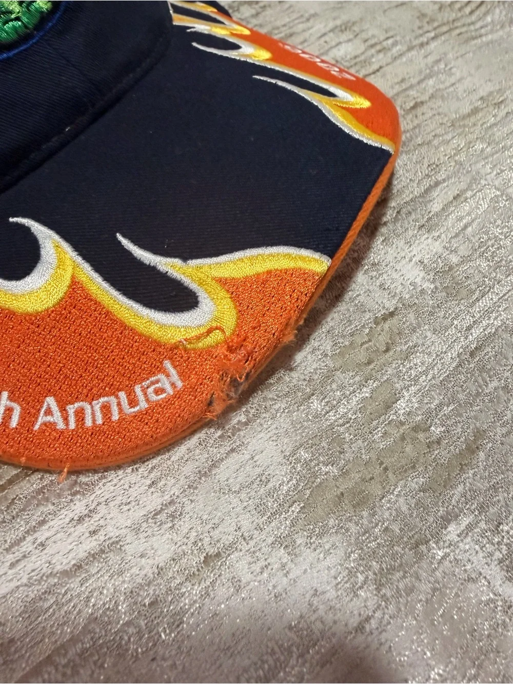 NHRA Gatornationals Navy Cap with Orange Flame Accents